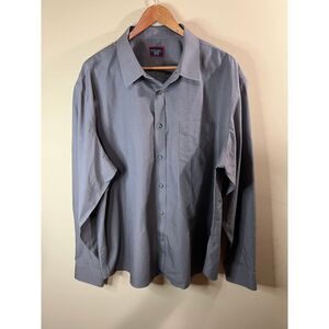 Untuckit Gray‎ Button-Down Casual Dress Shirt Classic Fit